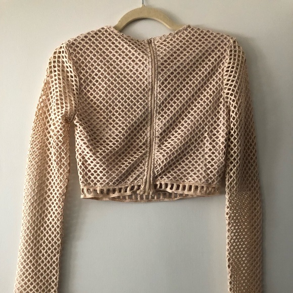 Carli Bybel x Missguided Mesh Embroidered Top NWT - Picture 7 of 10